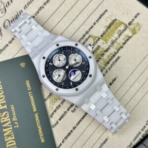 Audemars Piguet Royal Oak 26579CB Gốm Trắng Replica 11 42mm (1)