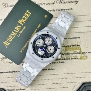Audemars Piguet Royal Oak 26579CB Gốm Trắng Replica 11 42mm (1)