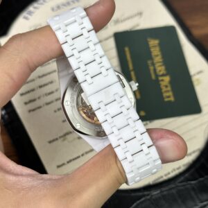 Audemars Piguet Royal Oak 26579CB Gốm Trắng Replica 11 42mm (1)