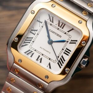 Cartier Santos WSSA0029 Replica 11 Nữ Demi Gold BV Factory 35mm (1)