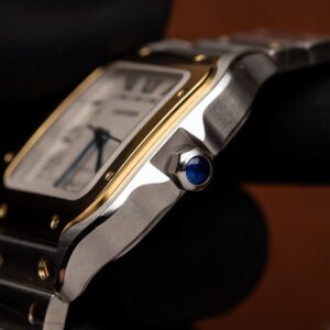 Cartier Santos WSSA0029 Replica 11 Nữ Demi Gold BV Factory 35mm (1)