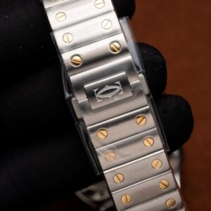 Cartier Santos WSSA0029 Replica 11 Nữ Demi Gold BV Factory 35mm (1)
