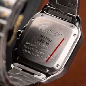 Cartier Santos WSSA0029 Replica 11 Nữ Demi Gold BV Factory 35mm (1)