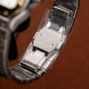Cartier Santos WSSA0029 Replica 11 Nữ Demi Gold BV Factory 35mm (1)