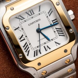 Cartier Santos WSSA0029 Replica 11 Nữ Demi Gold BV Factory 35mm (1)