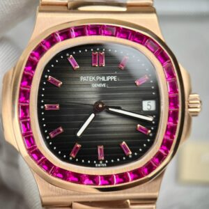 Đồng Hồ Patek Philippe Nautilus 5723 Đá Ruby Đỏ Replica 11 40mm (3)