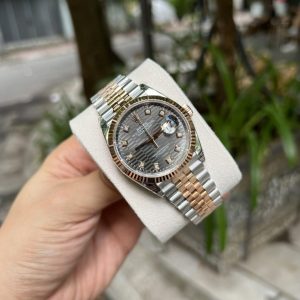 Đồng Hồ Rolex DateJust 126231 Mặt Nấp Gấp Xám Đậm Demi VSF 36mm (1)
