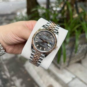 Đồng Hồ Rolex DateJust 126231 Mặt Nấp Gấp Xám Đậm Demi VSF 36mm (1)
