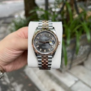 Đồng Hồ Rolex DateJust 126231 Mặt Nấp Gấp Xám Đậm Demi VSF 36mm (1)