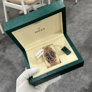 Đồng Hồ Rolex Day-Date 228235 Bọc Mặt Chocolate GM V3 152gram 40mm (4)