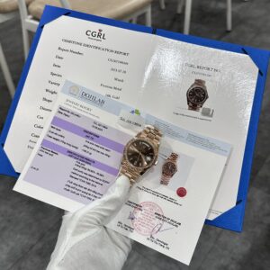 Đồng Hồ Rolex Day-Date 228235 Bọc Mặt Chocolate GM V3 152gram 40mm (4)