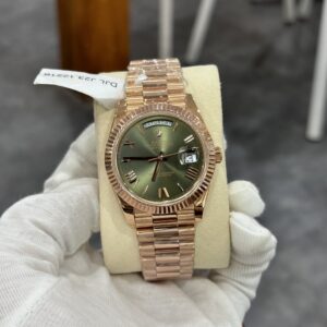 Đồng Hồ Rolex Day-Date 228235 Bọc Vàng Mặt Xanh Lá GM V3 170gram 40mm (1)