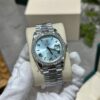 Đồng Hồ Rolex Day-Date 228236 Độ Moissanite Mặt Xanh Băng 168gram GM V3 40mm (7)
