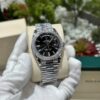 Đồng Hồ Rolex Day-Date 228236 Kim Cương Moissanite Mặt Đen 168gram GM V3 40mm (6)