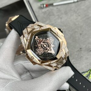 Hublot Big Bang Sang Bleu 2 King Gold Đính Đá Fake 11 45mm (1)
