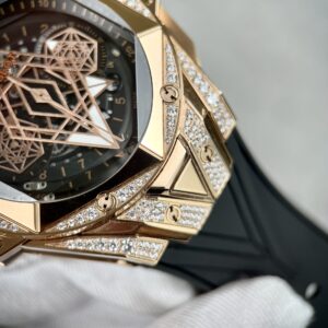 Hublot Big Bang Sang Bleu 2 King Gold Đính Đá Fake 11 45mm (1)