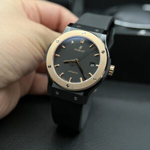 Hublot Classic Fusion Ceramic Demi Gold Replica JJZ 42mm (2)