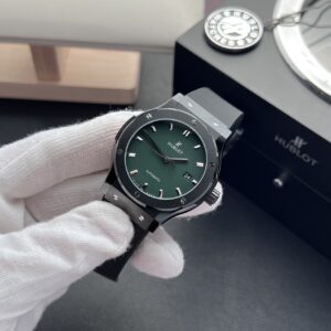 Hublot Classic Fusion Ceramic Mặt Xanh Lá Replica 11 JJZ 42mm (1)