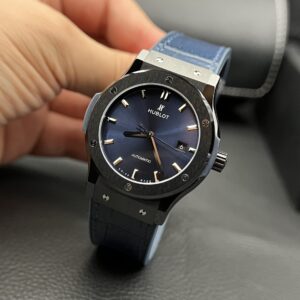 Hublot Classic Fusion Ceramic Màu Xanh Than Replica JJZ 42mm (2)