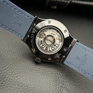 Hublot Classic Fusion Ceramic Màu Xanh Than Replica JJZ 42mm (2)