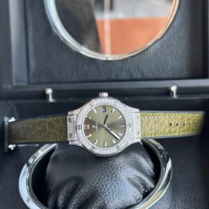 Hublot Classic Fusion Diamonds Nữ Màu Xanh Lá Cây 33mm (1)