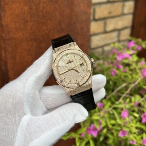 Hublot Classic Fusion King Gold Đính Full Đá Fake 11 Thụy Sỹ 42mm (1)