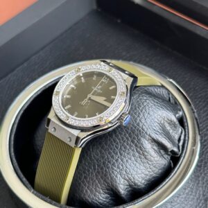 Hublot Classic Fusion Nữ Màu Xanh Lá Cây Đính Đá 33mm (2)