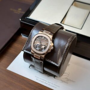 Patek Philippe Nautilus 5712 Dây Da Mặt Chocolate GR Factory 40mm (3)