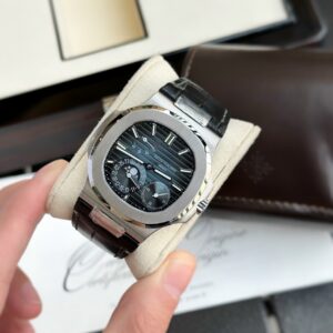 Patek Philippe Nautilus 5712 Dây Da Mặt Xanh Đen GR Factory 40mm (1)