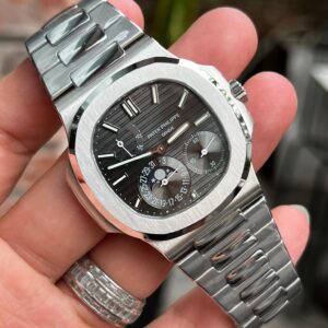 Patek Philippe Nautilus 5712 Dây Kim Loại Mặt Xám Nhà Máy GR 40mm (1)