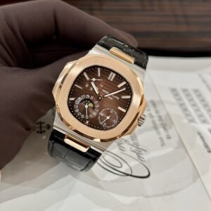 Patek Philippe Nautilus 5712 Demi Rose Gold Chocolate GRF 40mm (1)