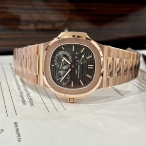 Patek Philippe Nautilus 5712 Vàng Hồng Mặt Đen GRF 40mm (1)
