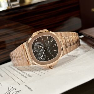 Patek Philippe Nautilus 5712 Vàng Hồng Mặt Đen GRF 40mm (1)