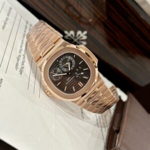Patek Philippe Nautilus 5712 Vàng Hồng Mặt Đen GRF 40mm (1)