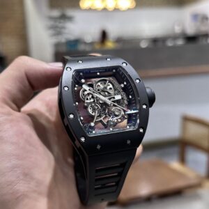 Richard Mille RM055 Ceramic Đen Rep Cao Cấp Nhất 45mm (1)
