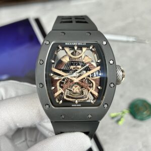 Richard Mille RM47 Replica Cao Cấp Màu Đen Dây Cao Su 42.7mm