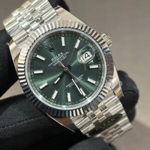 Rolex DateJust 126334 Green Dial Replica 11 Nhà Máy Clean 41mm (1)