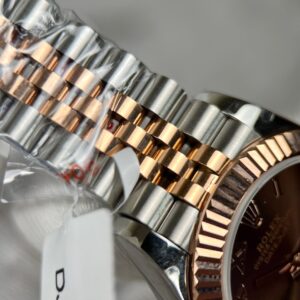 Rolex DateJust Nữ Bọc Vàng Mặt Chocolate Cọc Số La Mã GM Factory 31mm (4)