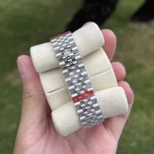 Rolex DateJust Nữ Dây Kim Loại Mặt Hồng EW Factory 41mm (2)