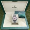 Rolex DateJust Nữ Dây Kim Loại Mặt Hồng EW Factory 41mm (2)