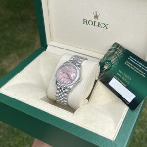 Rolex DateJust Nữ Đính Đá Mặt Hồng EW Factory 41mm (4)