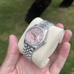 Rolex DateJust Nữ Đính Đá Mặt Hồng EW Factory 41mm (4)