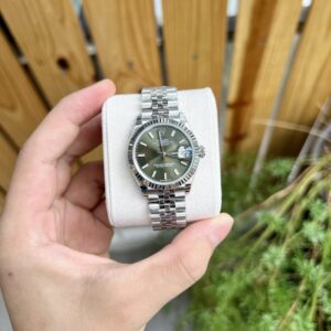 Rolex DateJust Nữ Mặt Xanh Lá Cây Super Fake 11 31mm (6)