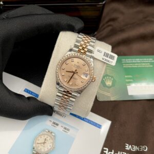 Rolex DateJust Viền Kim Cương Moissanite Replica EW 31mm (1)