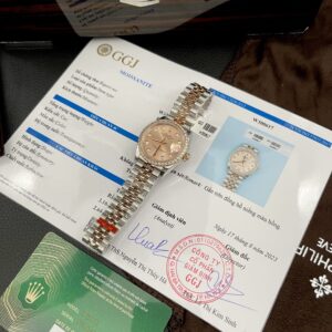Rolex DateJust Viền Kim Cương Moissanite Replica EW 31mm (1)