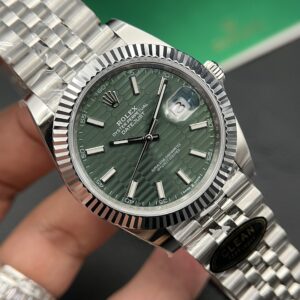 Rolex Datejust 126234 Mặt Nếp Gấp Màu Xanh Lá Cây VSF 36mm (6)