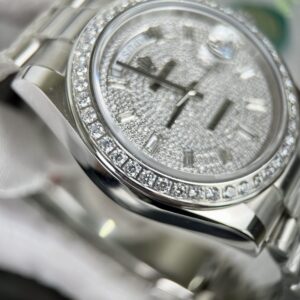 Rolex Day-Date Fake Cao Cấp Đính Full Đá 40mm (2)