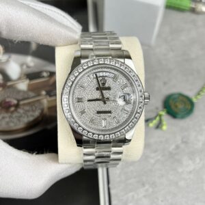 Rolex Day-Date Fake Cao Cấp Đính Full Đá 40mm (2)