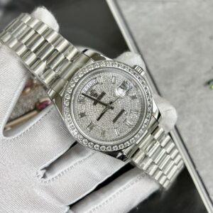 Rolex Day-Date Fake Cao Cấp Đính Full Đá 40mm (2)