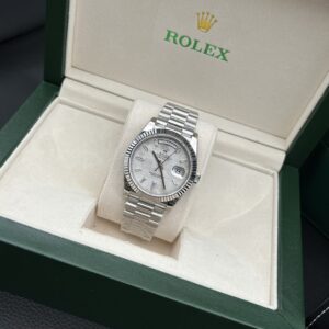Rolex Day-Date Mặt Thiên Thạch Viền Khía Super Fake 11 40mm (4)